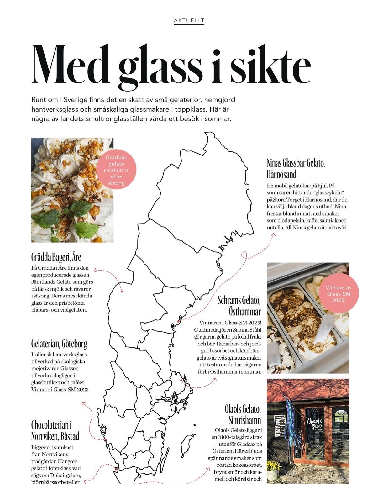 Ninas gelato i Härnösand - glassbar i Härnösand